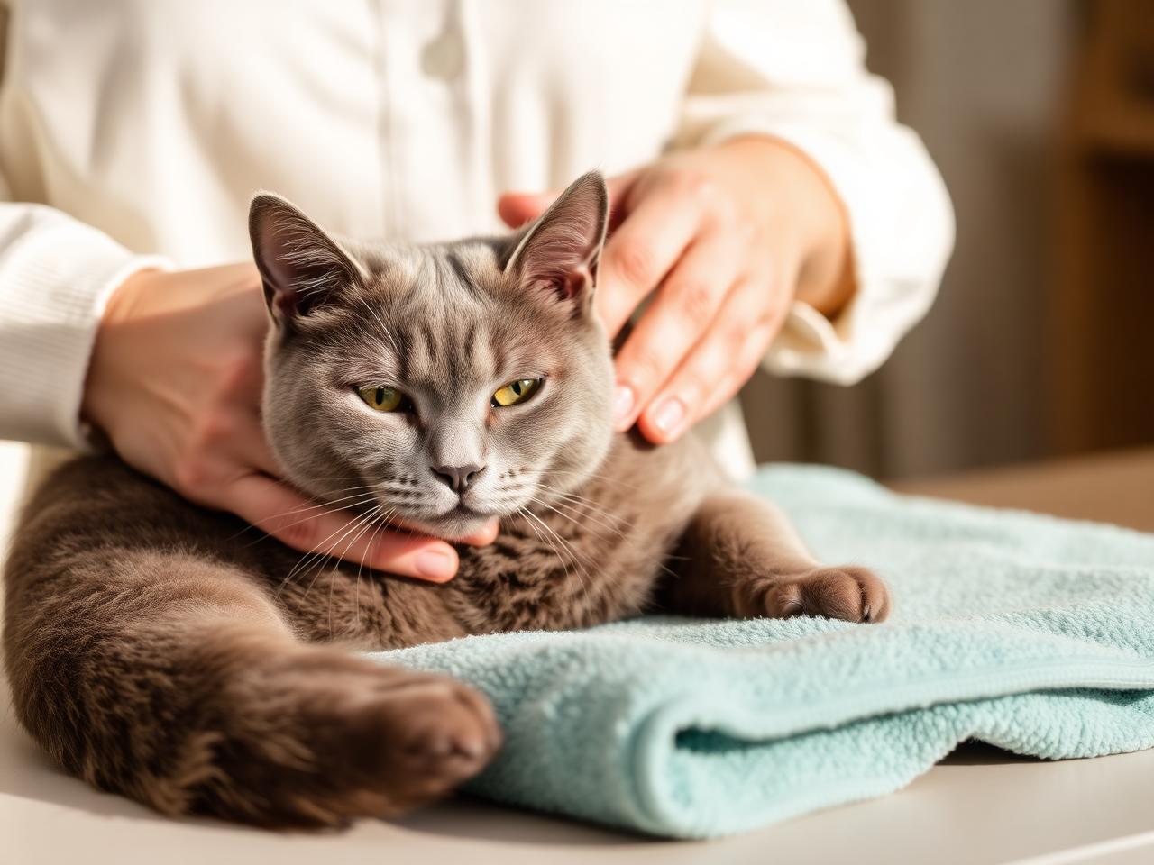 Mobile cat grooming for Tampa cats who hate leaving home.